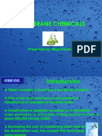 Membrane Chemicals: Presented By: Majid Karami