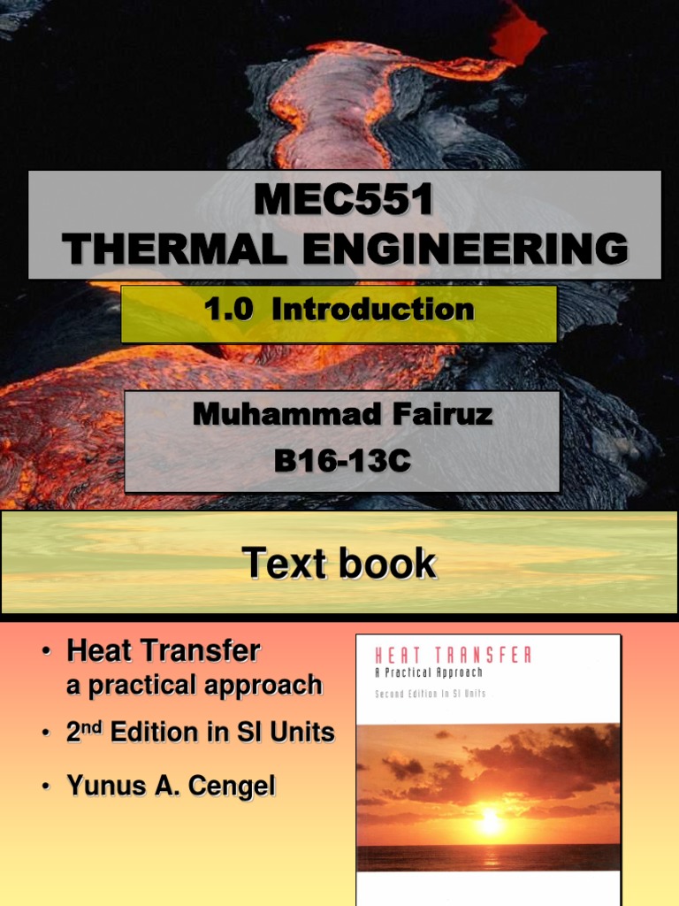 Introduction to Heat Transfer Concepts | PDF | Heat Transfer | Thermal ...
