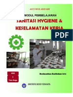 Modul Sanitasi Hygiene Dan Keselamatan Kerja PDF