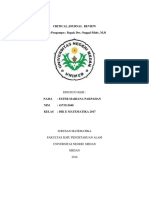 Ilmu Sosial Budaya Dasar: Critical Journal Review Dosen Pengampu: Bapak Drs. Onggal Sihite, M.Si