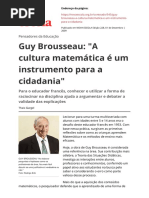 Guy Brousseau a Cultura Matematica e Um Instrumento Para a Cidadaniapdf