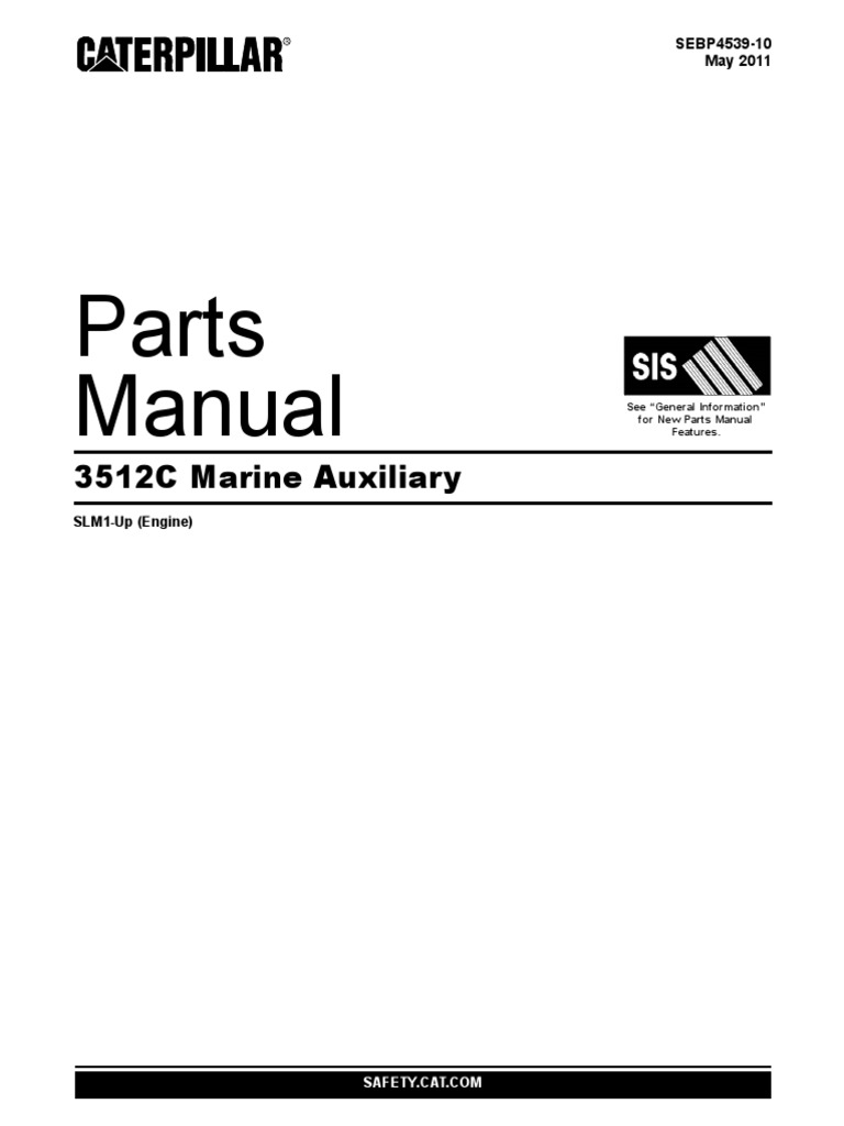 Parts Manual Caterpillar 3512 C SEBP4539-10-00-ALL | Vehicle Parts |  Mechanical Engineering