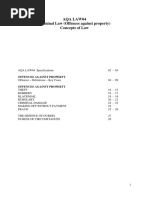 Theft Revision Notes