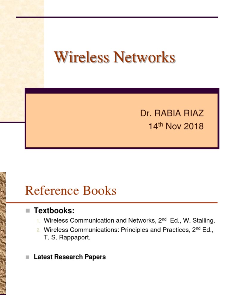 Overview of Wireless Communication Systems | PDF | Signal To Noise ...