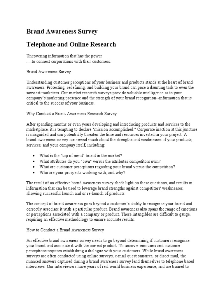 Brand awareness essay image