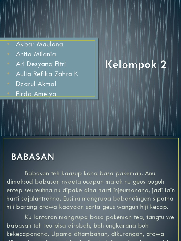 Kelompok 2 | PDF | Karier & Perkembangan | Seni & Disiplin Bahasa