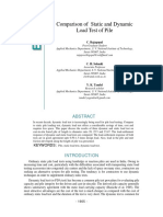 Comparison of Static and Dynamic Load Test of Pile: Keywords