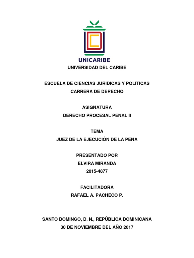 Funciones del Juez de Ejecución Penal | PDF | Pena capital | Castigos