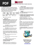 4500e DC Motor Controller Instructions