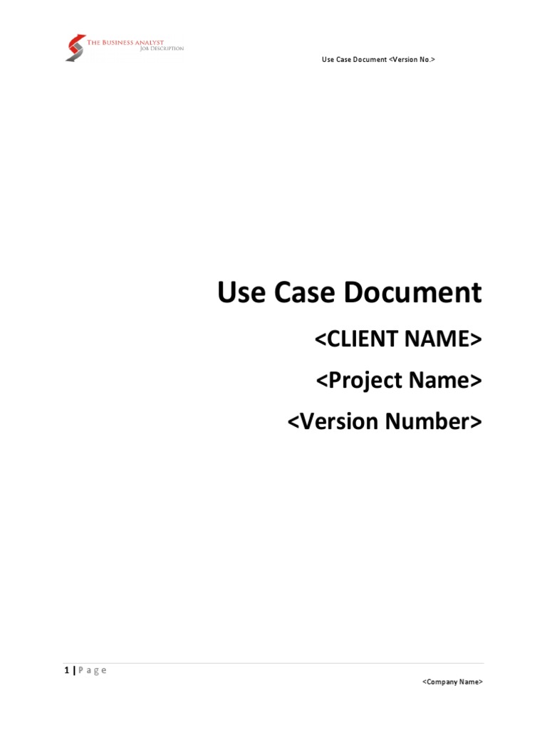 Use Case Document | PDF | Use Case | User Interface