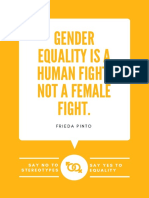 Gender equality is a human fight