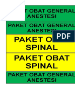 Paket Obat General Anestesi Paket Obat General Anestesi