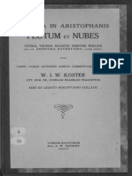 Koster, Scholia in Aristophanis Plutum Et Nubes Vetera (1927)