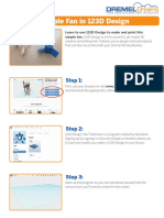 Design a Simple Fan in 123D Design