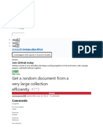 Get A Random Document From A Very Large Collection Efficiently