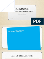 Parkinson: Nursing Care Management