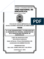 20-2015-EPAE-Quispe Vargas-Clima Organizacional y Desempeño Laboral en La MD de Pacucha