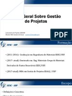 Visão Geral Sobre Gestão de Projetos