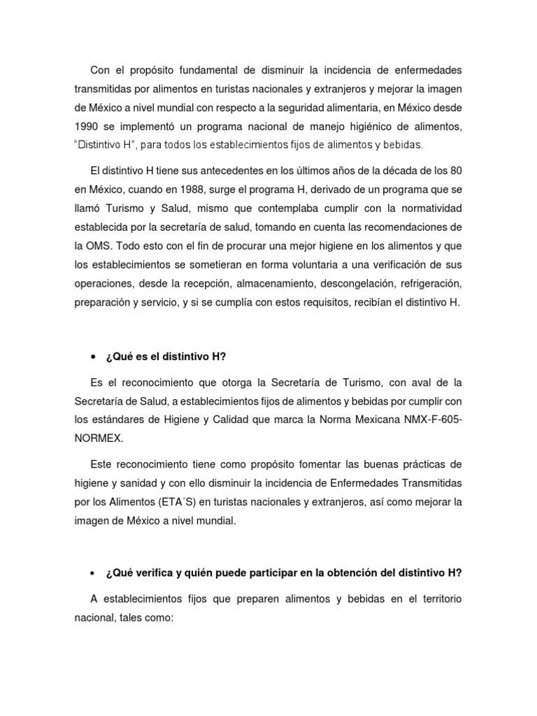 Distintivo H Exposición Agua Alimentos