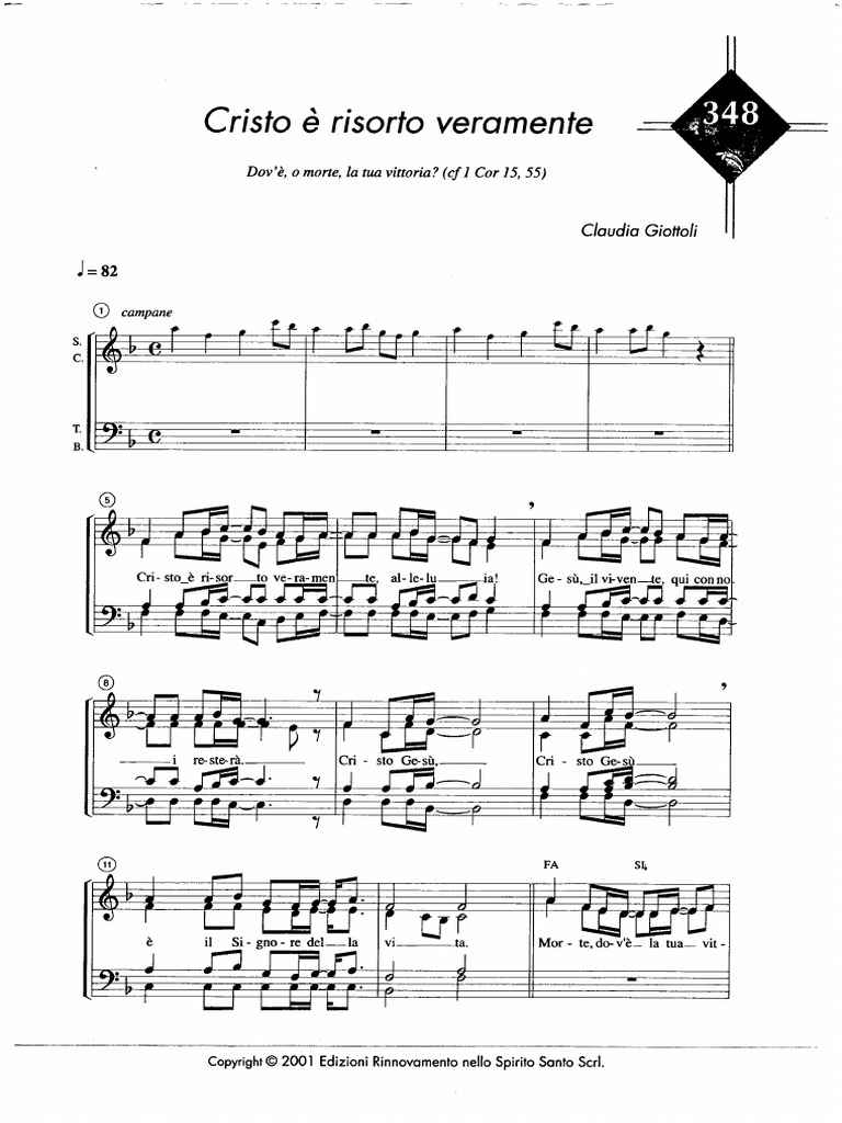Cristo È Risorto Veramente PDF | PDF, image size:768x1024