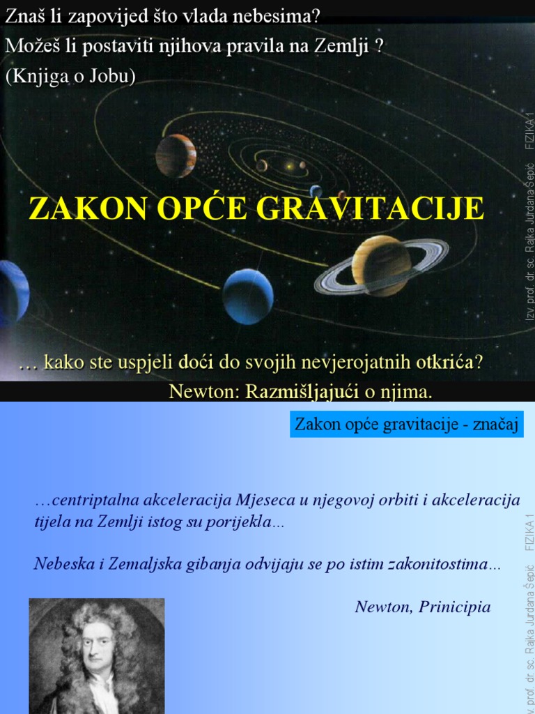 Gravitacija | PDF