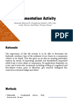 Sedimentation Activity