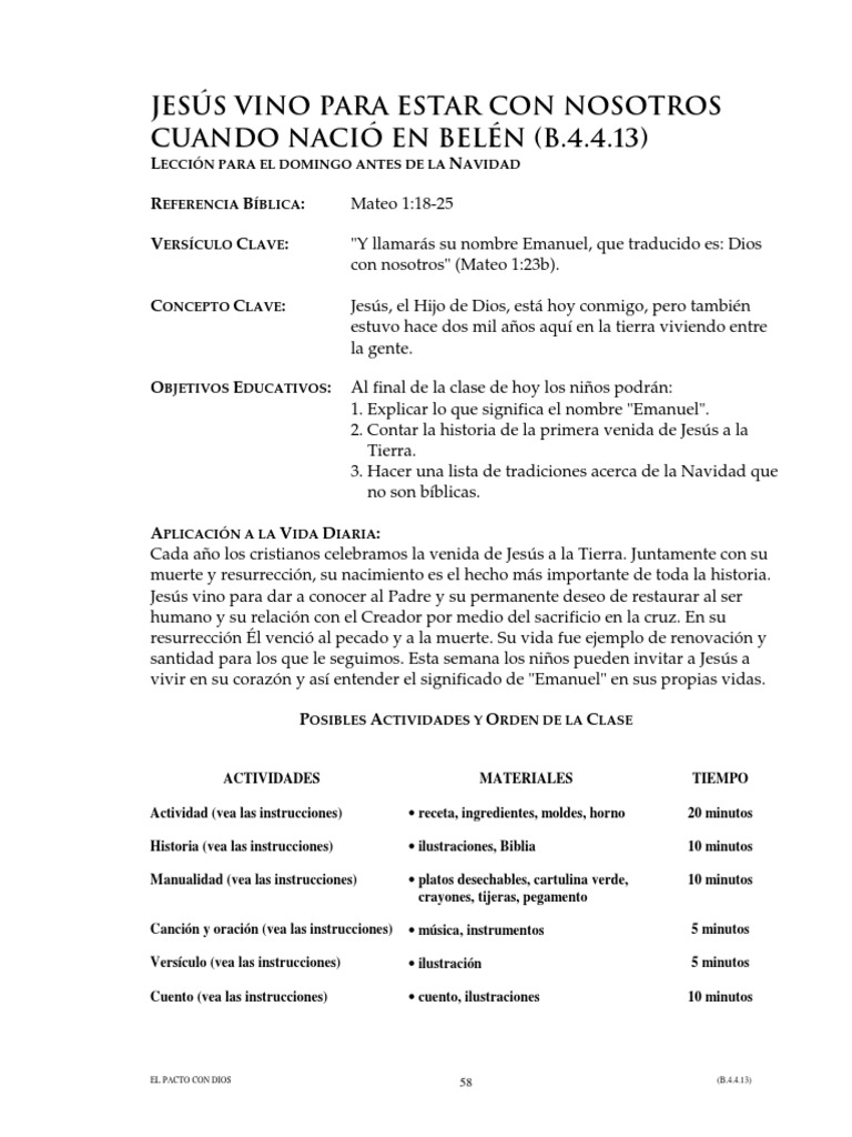 Jesús Emanuel: La Historia de Navidad | PDF | María, madre de Jesús ...