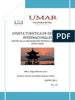 DESTINOS INTERNACIONALES 2do Parcial