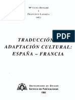Traducción y adaptación cultural: