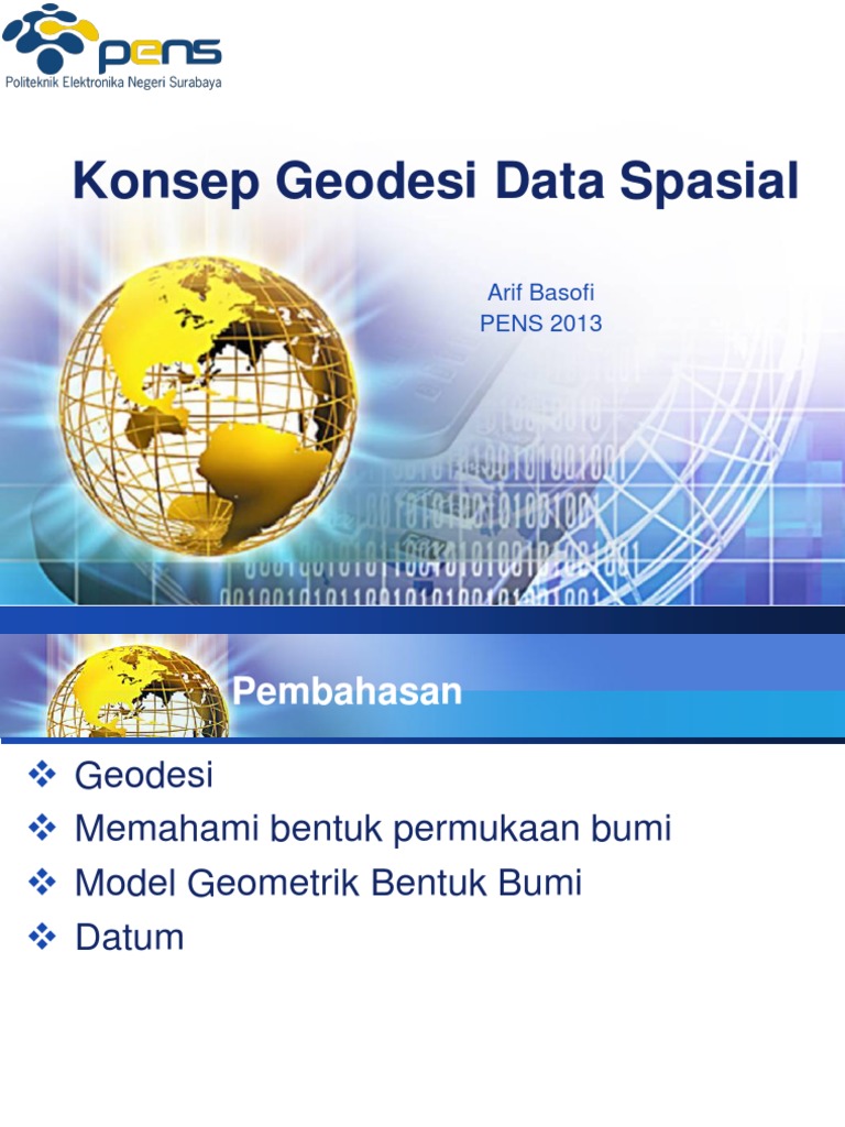 M05. Konsep Geodesi Data Spasial PDF | PDF