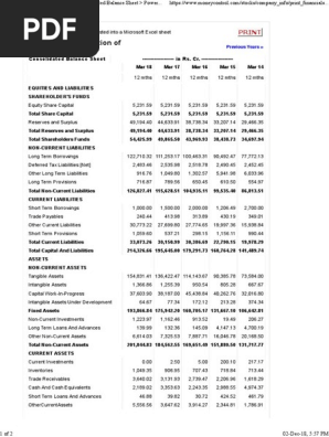 Balance Sheet