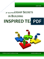 3 Leadership Secrets in Building Inspired Teams