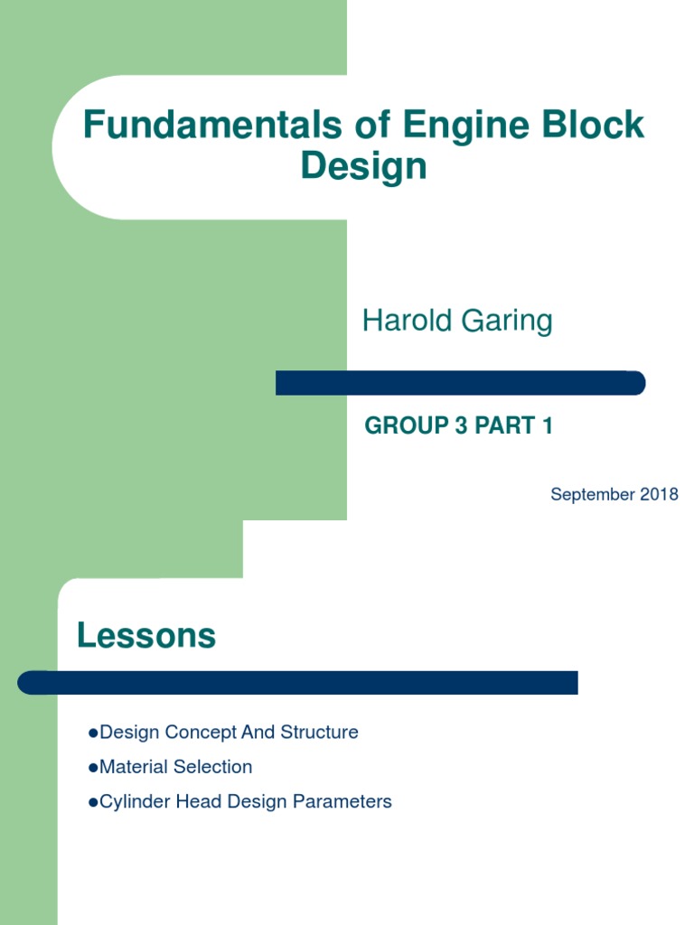 Engine Block Design Basics | PDF | Internal Combustion Engine ...