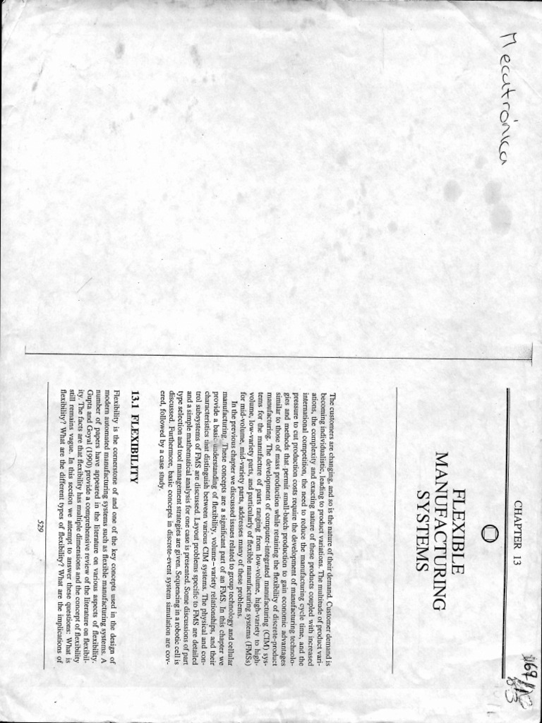 Flexible Manufacturing Systems | PDF