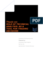 Role of Technical Analysis As A Tool For Trading Decisions