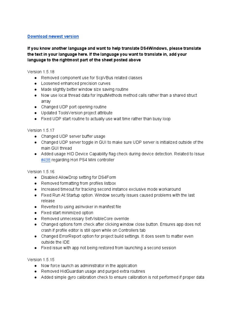 Ds4windows 2.1.17 Changelog
