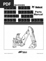 Bobcat 730SH Sideshift Backhoes Service Repair Manual PDF