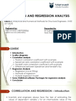 Correlation, Regression Analysis in Civil Engineering