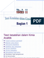 Teori Kesalahan Dalam Kimia Analitik Part 1