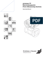 Promag 33: Electromagnetic Flow Measuring System