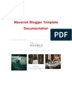 Maverick Blogger Template Installation Documentation