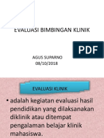 Evaluasi Bimbingan Klinik - Agus