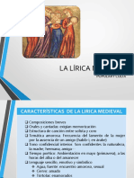 LA EDAD MEDIA. La Lírica Medieval (1)
