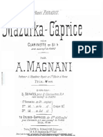 (Clarinet - Institute) Magnani Mazurka-Caprice