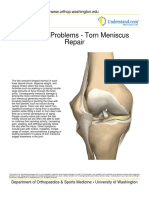 Meniscus Problems - Torn Meniscus Repair: WWW - Orthop.washington - Edu