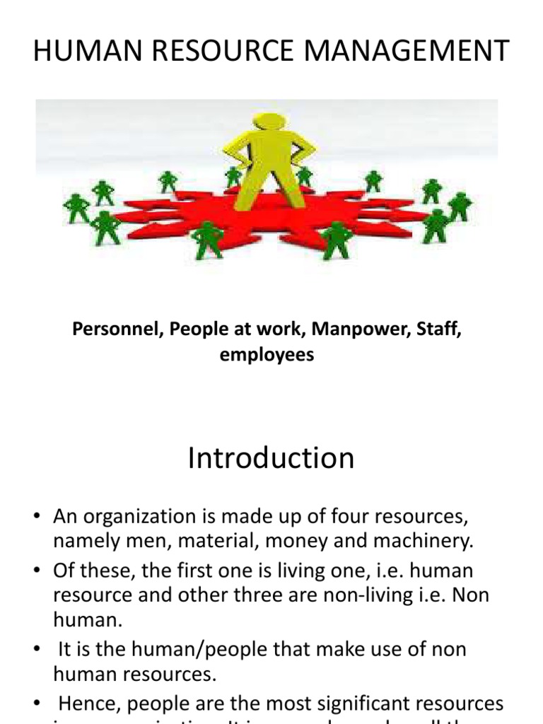 Human Resource Management Personnel People At Work Manpower Staff Employees Human Resource Management Employment