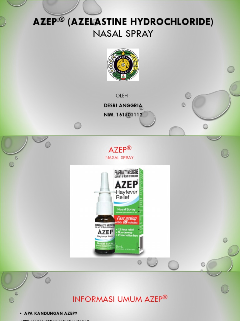 AZEP® (Azelastine Hydrochloride) | PDF | Sains & Matematika