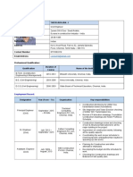 Thiyagarajan.B.E Civil Engineer. CV Updated Novemeber 2018