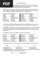 Guidelines for verbs spanish