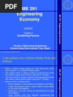 ME 291 Engineering Economy: Combining Factors